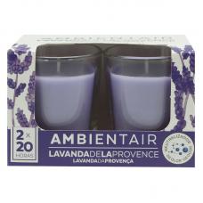 Набор из 2 ароматических свечей Ambientair Французская лаванда 20 ч