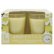 Набор из 2 ароматических свечей Ambientair Мадагаскарская ваниль 20 ч