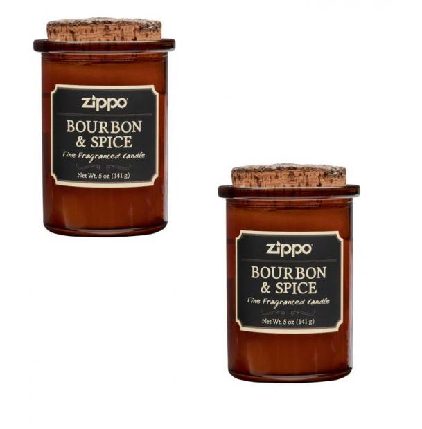 Набор из 2 ароматизированных свеч Zippo Bourbon & Spice 70017-2