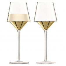 Набор из 2 бокалов для вина LSA International Space 350 мл золото