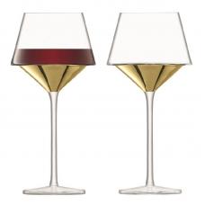Набор из 2 бокалов для вина LSA International Space 445 мл золото