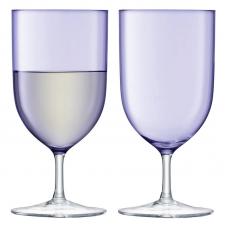 Набор из 2 бокалов для воды и вина LSA International Hint 400 мл фиолетовый