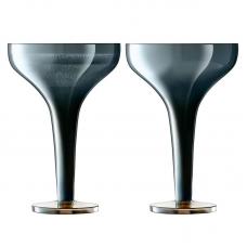 Набор из 2 бокалов для шампанского LSA International Signature Epoque 150 мл сапфир