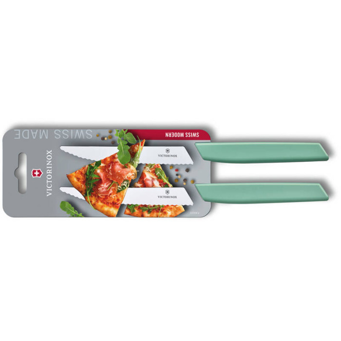 Набор из 2 ножей для стейка и пиццы Swiss Modern VICTORINOX 6.9006.12W41B