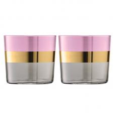 Набор из 2 стаканов LSA International Bangle 310 мл розовый