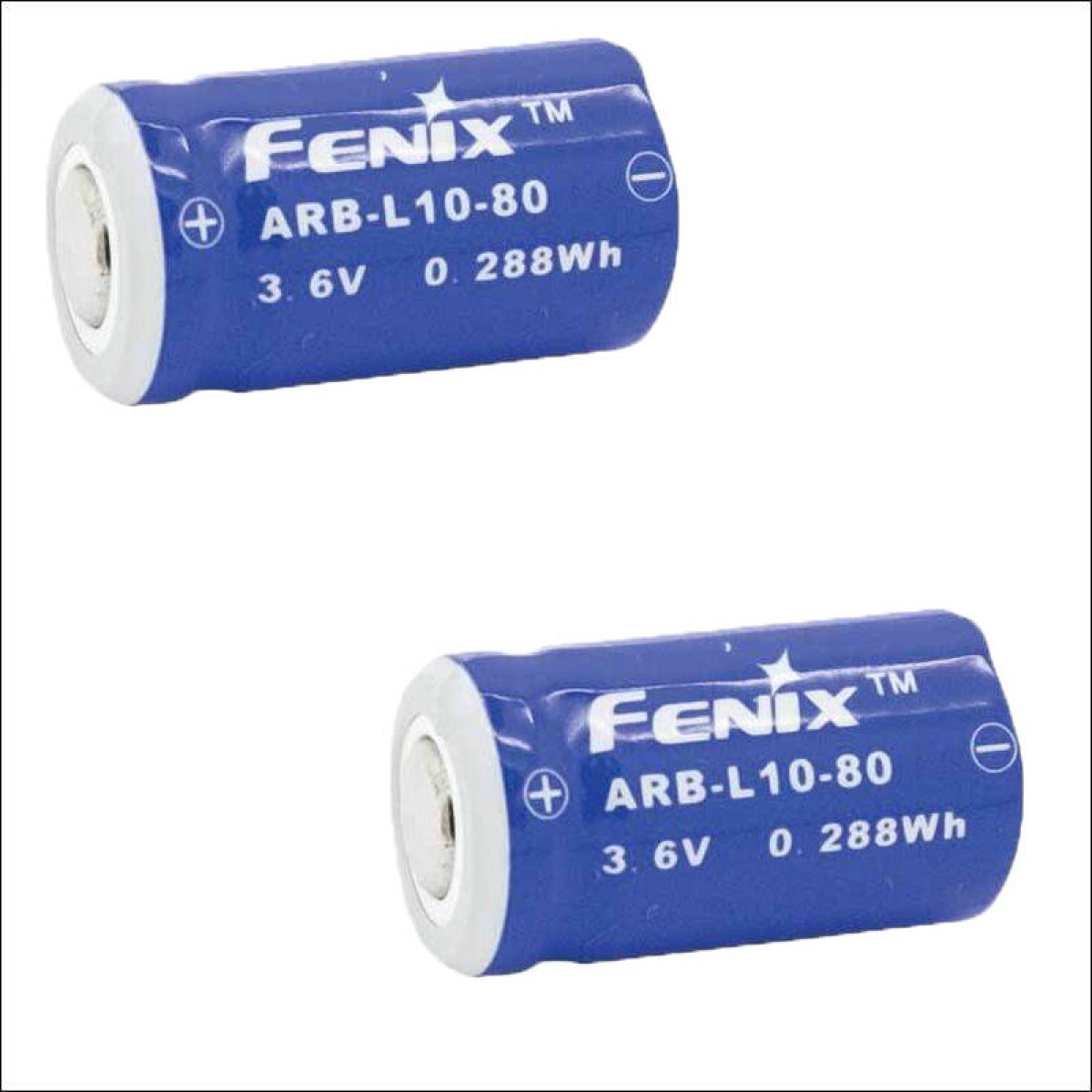 Набор из 2-ух аккумуляторов Fenix ARB-L10-80 Rechargeable Li-ion Battery 1