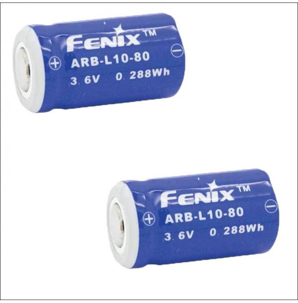 Набор из 2-ух аккумуляторов Fenix ARB-L10-80 Rechargeable Li-ion Battery ARB-L10-80-n