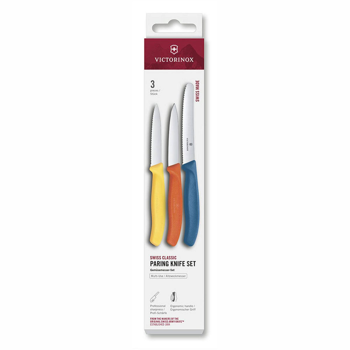 Набор из 3 ножей для овощей Swiss Classic: нож 8 см, нож 8 см, нож 11 см VICTORINOX 6.7116.32С1 1