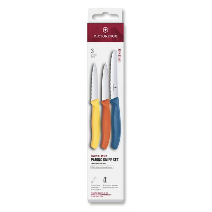 Набор из 3 ножей для овощей Swiss Classic: нож 8 см, нож 8 см, нож 11 см VICTORINOX 6.7116.32С1