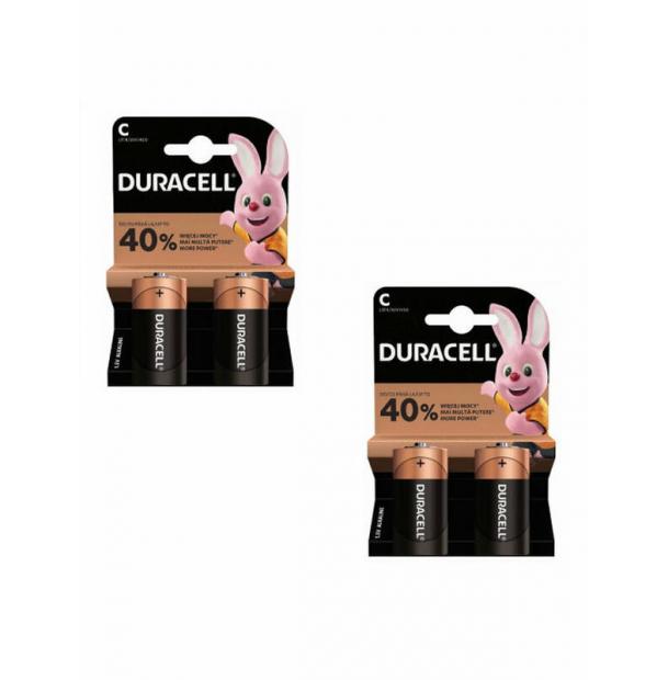 Набор из 4 батареек Duracell Basic LR14 C BL2 Alkaline 1.5V US 052529-n