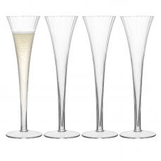Набор из 4 бокалов-флейт для шампанского LSA International Aurelia 200 мл