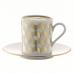 Набор из 4 чашек для кофе с блюдцами LSA International Signature Chevron золото P055-01-146