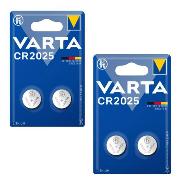 Набор из 4-х батареек литиевых VARTA Professional Electronics CR2025 60251-2-n