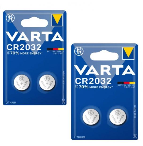 Набор из 4-х батареек литиевых VARTA Professional Electronics CR2032 60321-2-n