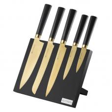 Набор из 5 ножей и подставки Viners Titan Gold
