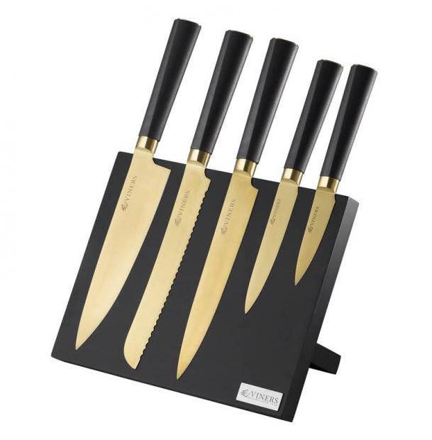 Набор из 5 ножей и подставки Viners Titan Gold v_0305.140
