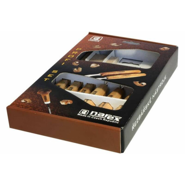Набор из 6 резцов Standart брусок в картонной коробке Narex 894610