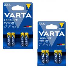 Набор из 8 батареек VARTA Longlife Power Alkaline AAA