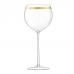 Набор из 8 бокалов для вина с золотым декором LSA International Deco 525 мл G1338-19-216