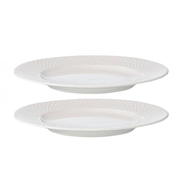 Набор из двух тарелок Tkano Essential 22 см белый TK22-TW_PL0006