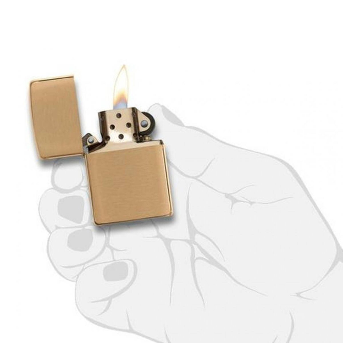 Набор из зажигалки Zippo c топливом 125 мл и кремнями 204B-1-n 2