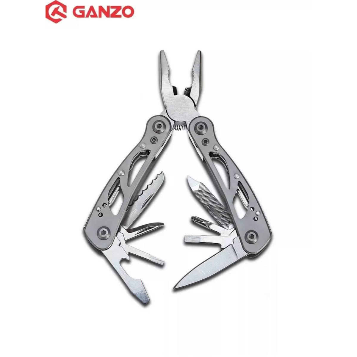 Набор из зажигалки ZIPPO Classic Satin Chrome 205 и мультитул Ganzo G104-S 11 функций 3