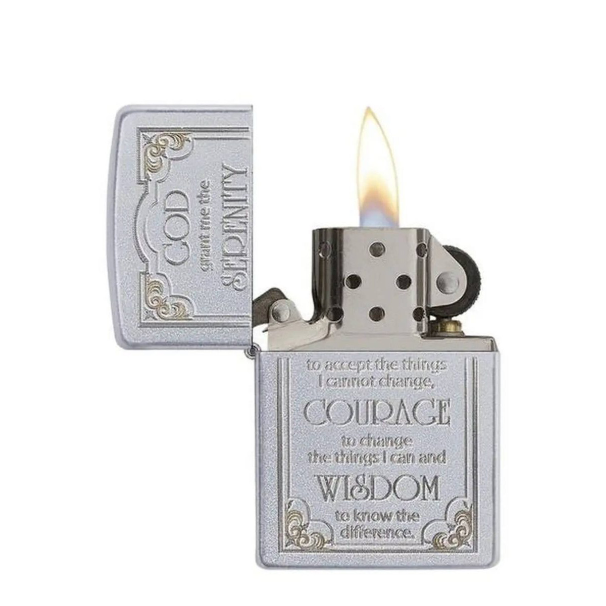 Набор из зажигалки ZIPPO Classic Satin Chrome 28458 и мультитул Ganzo G104-S 11 функций 6