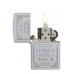 Набор из зажигалки ZIPPO Classic Satin Chrome 28458 и мультитул Ganzo G104-S 11 функций