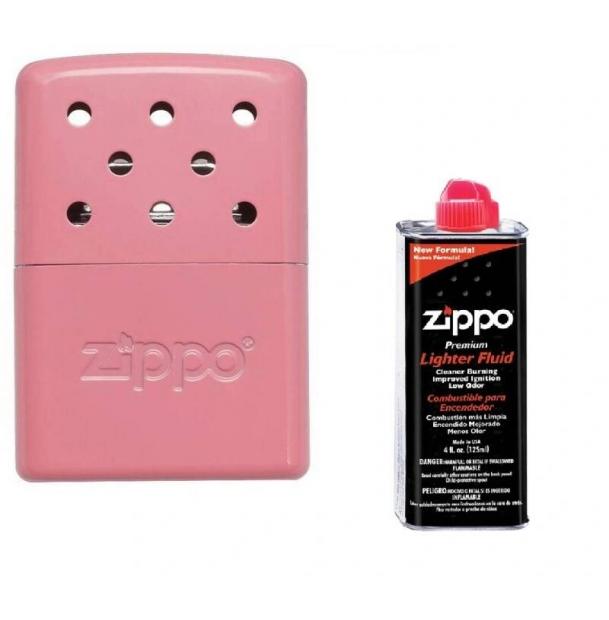 Набор Каталитическая грелка ZIPPO алюминий Pink+Топливо ZIPPO 125 мл 40363-3141