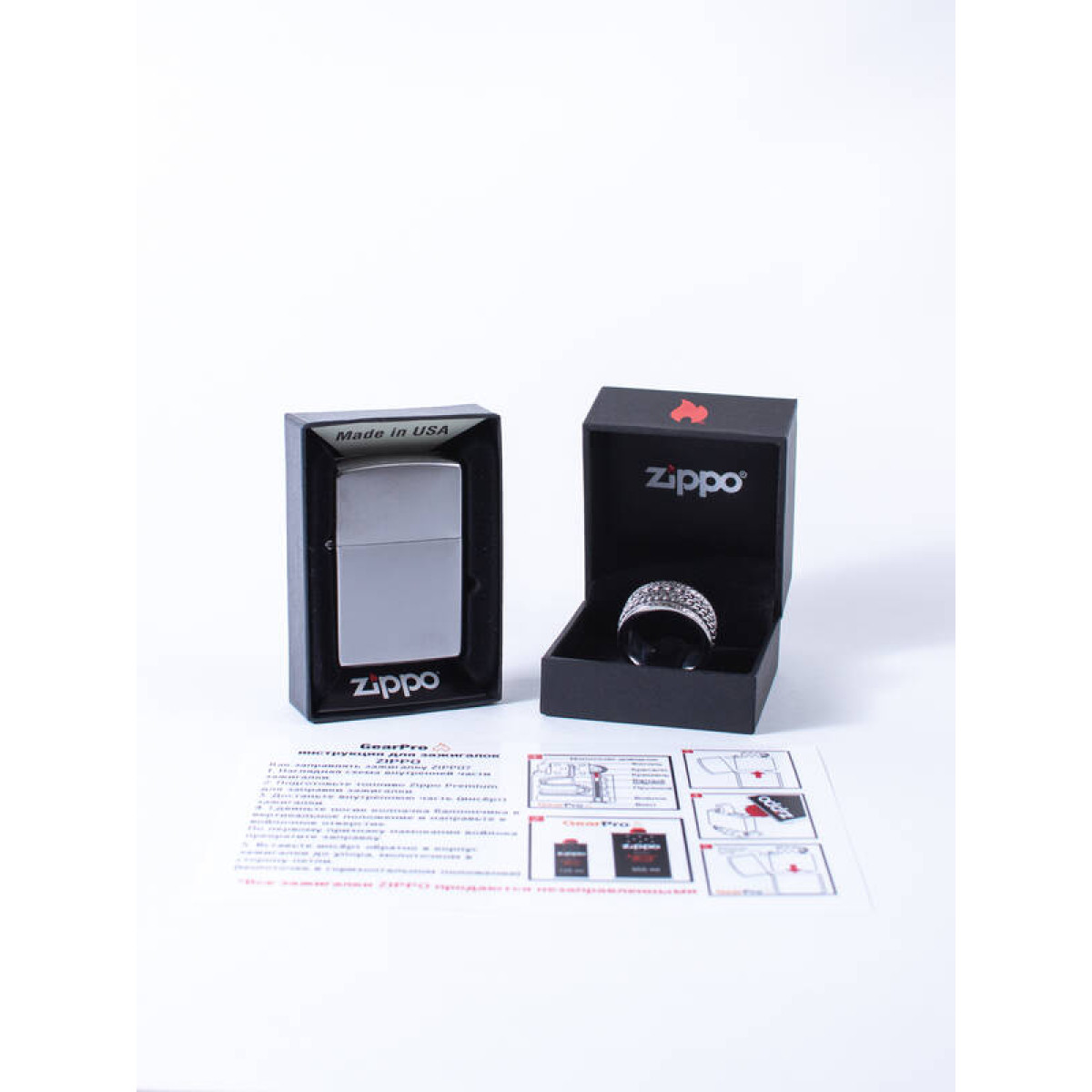 Набор кольцо и зажигалка 205-2006568 ZIPPO 1