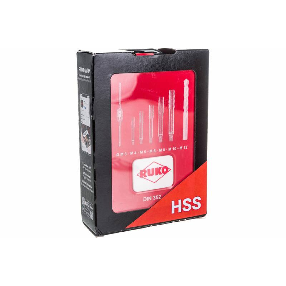 Набор машинно-ручных метчиков RUKO HSS M3-M12 15шт 245004 3