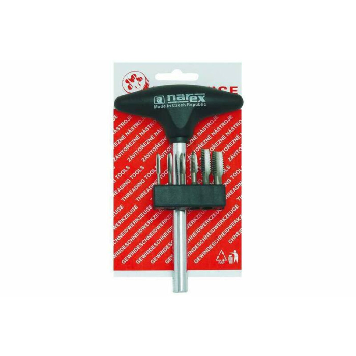 Набор метчиков-бит Bucovice Tools BIT3 M3-M10 HSS с Т-образной ручкой 948310