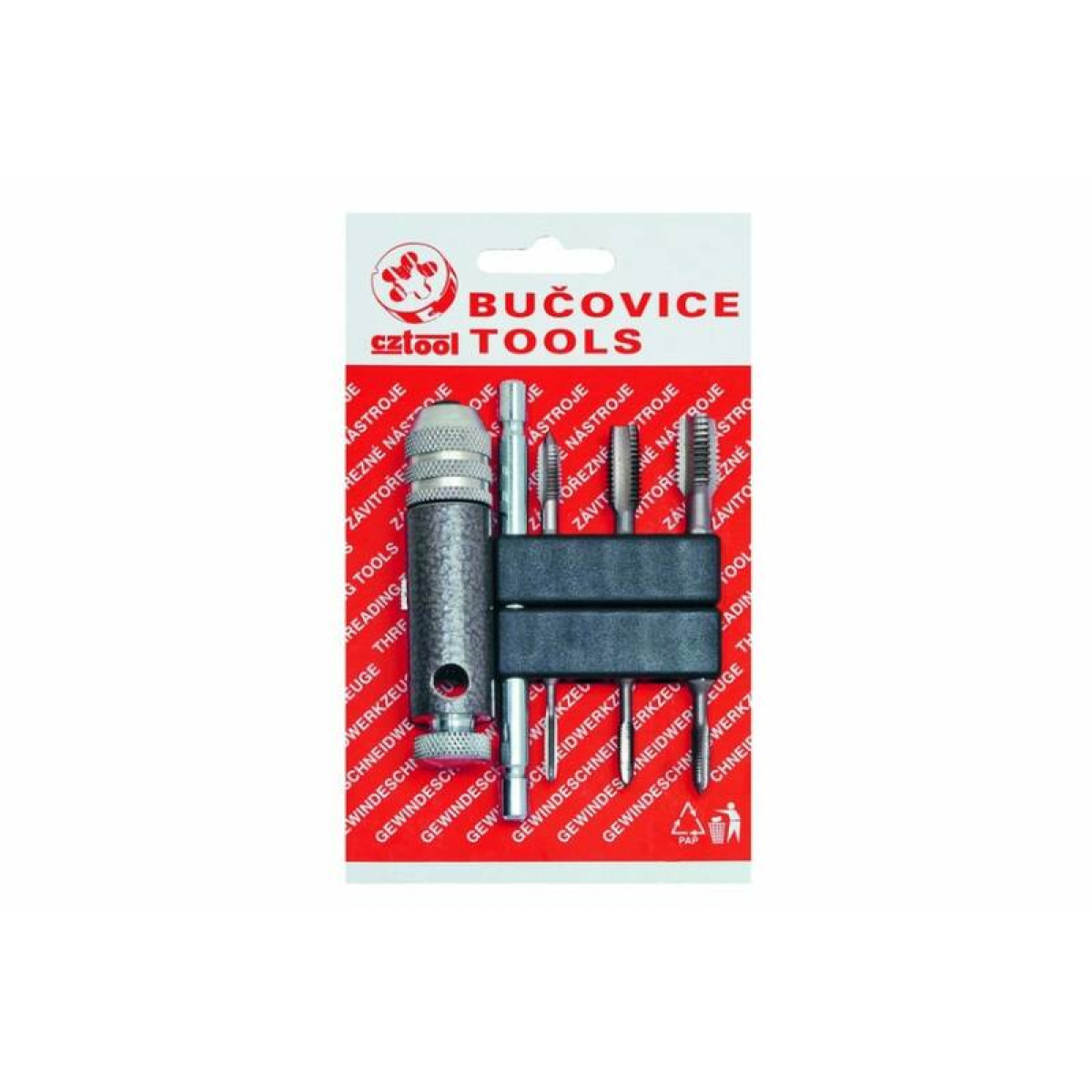 Набор метчиков бит Bucovice Tools BIT4 M3-M10 HSS с цанговым воротком 948410 1