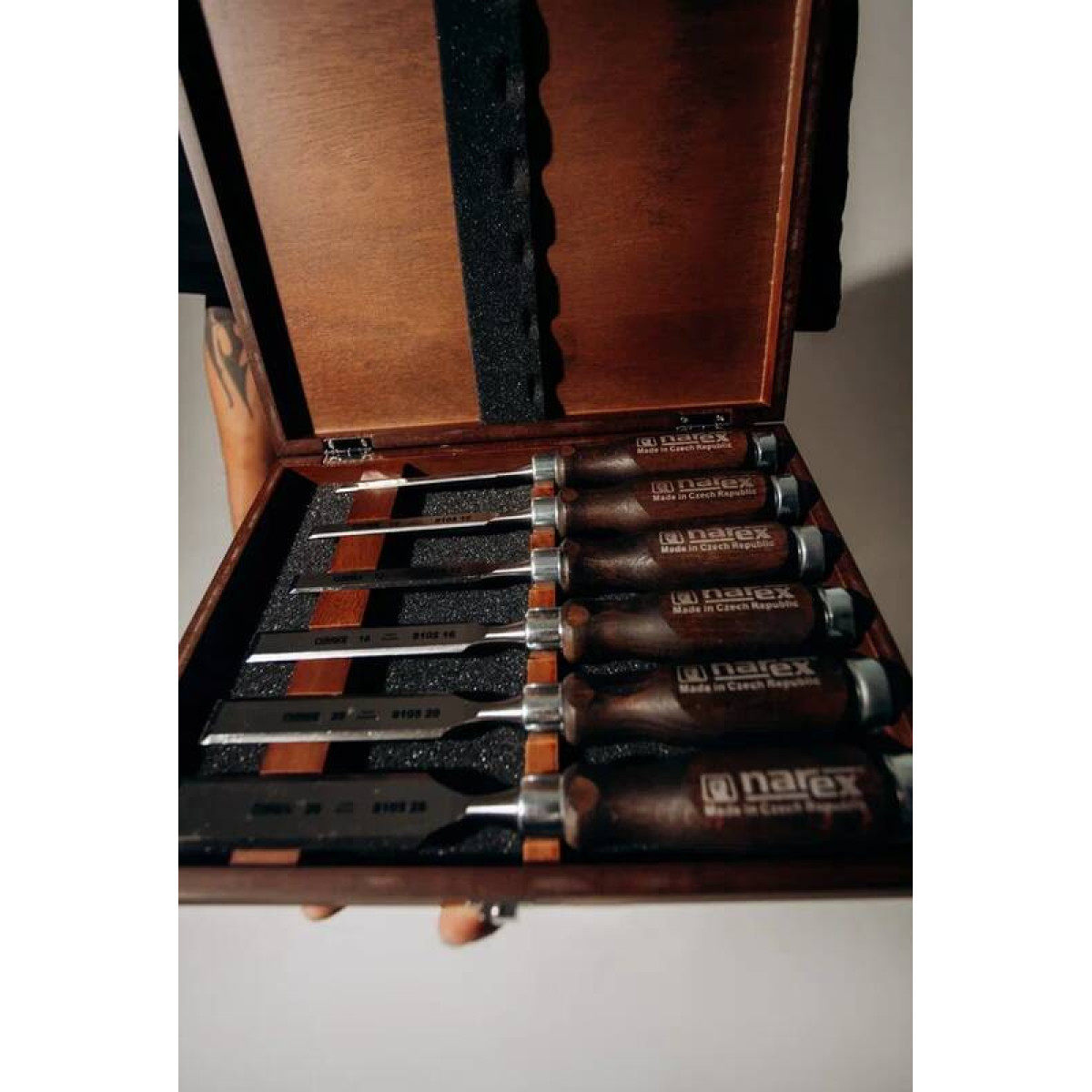 Набор Narex из 6 плоских стамесок Wood Line Profi 853053 7