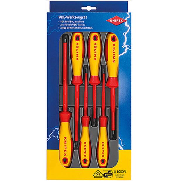 Набор отвёрток KNIPEX VDE 6 предметов KN-002012V01