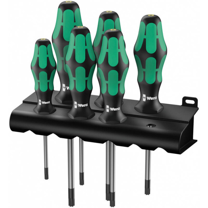 Набор отвёрток Wera 367/6 TORX Kraftform Plus c подставкой 6 предметов
