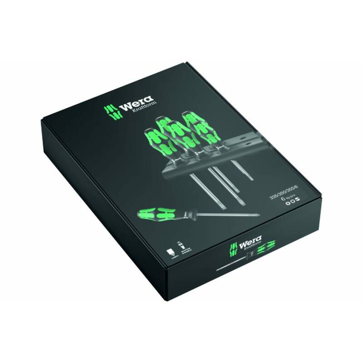 Набор Отверток WERA Kraftform Plus Lasertip 335/350/355/6 WE-105622 2