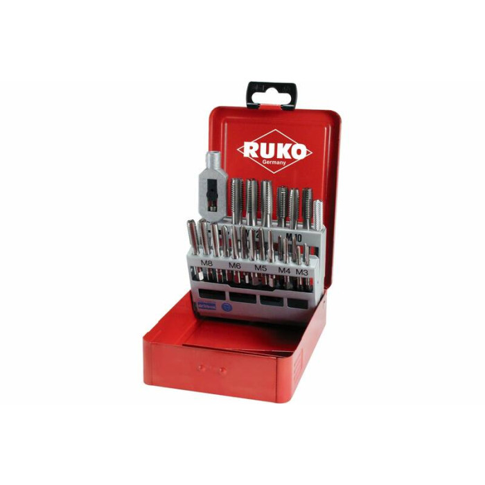 Набор ручных метчиков RUKO HSS M3-M12 22шт 245002
