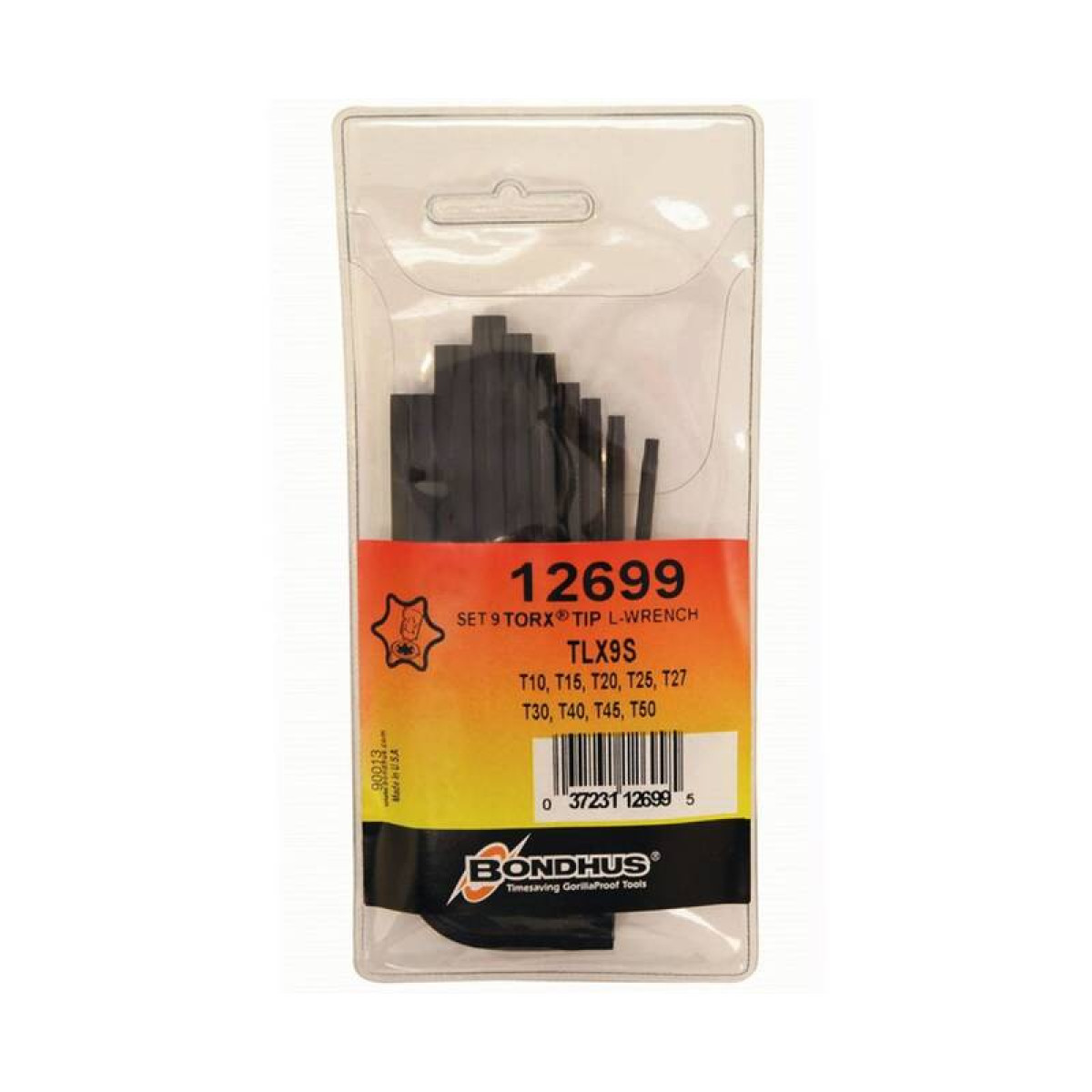 Набор штифтовых ключей TORX Bondhus 12699 9 предметов 1