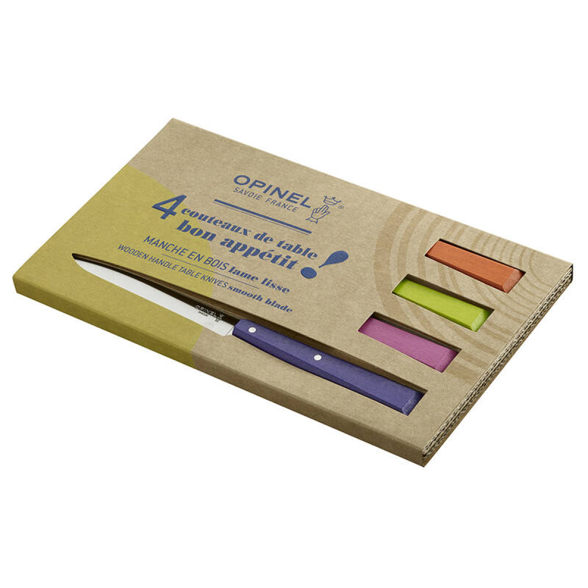 Набор столовых ножей Opinel POP N°125 дерев рукоять нерж сталь 001532 1