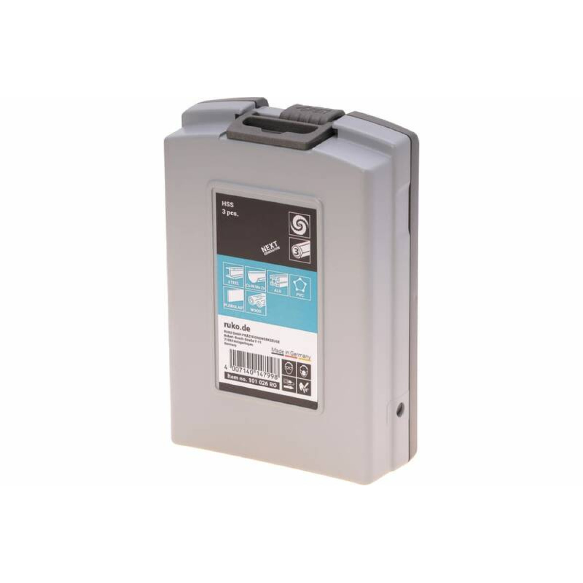 Набор ступенчатых сверл Ruko HSS-G 101026RO 3