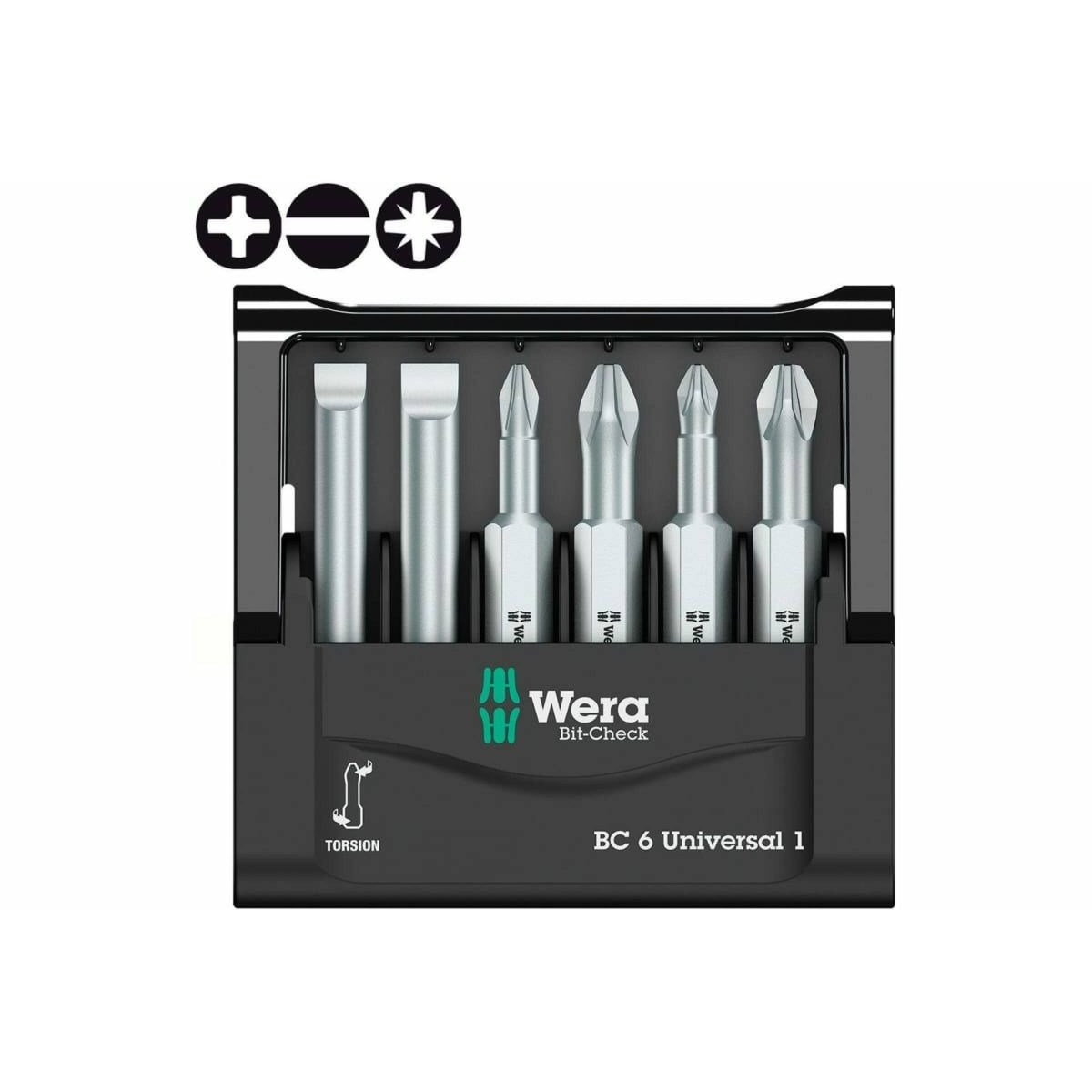Набор торсионных бит Wera 6 шт. WE-056474 3