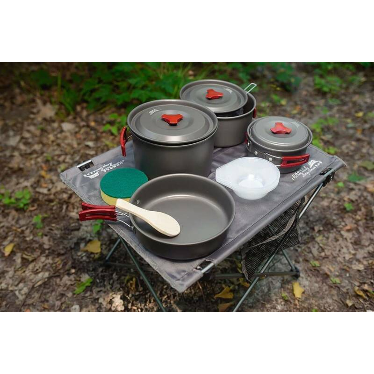 Набор туристической посуды BRS BRS-155 легкий металл, пластик 2