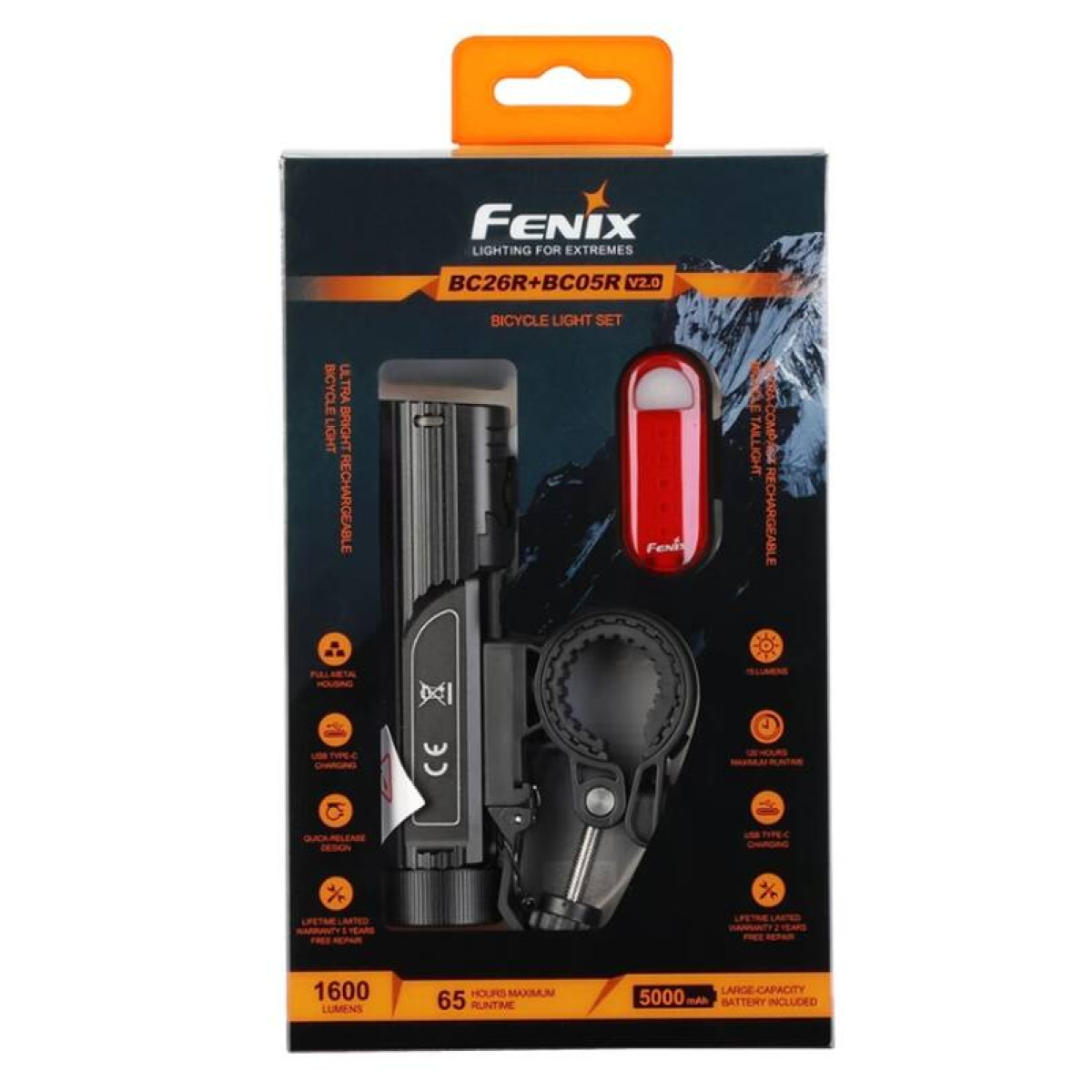 Набор велофары Fenix BC26R+BC05R V2.0 BC26RBC05RV20 1