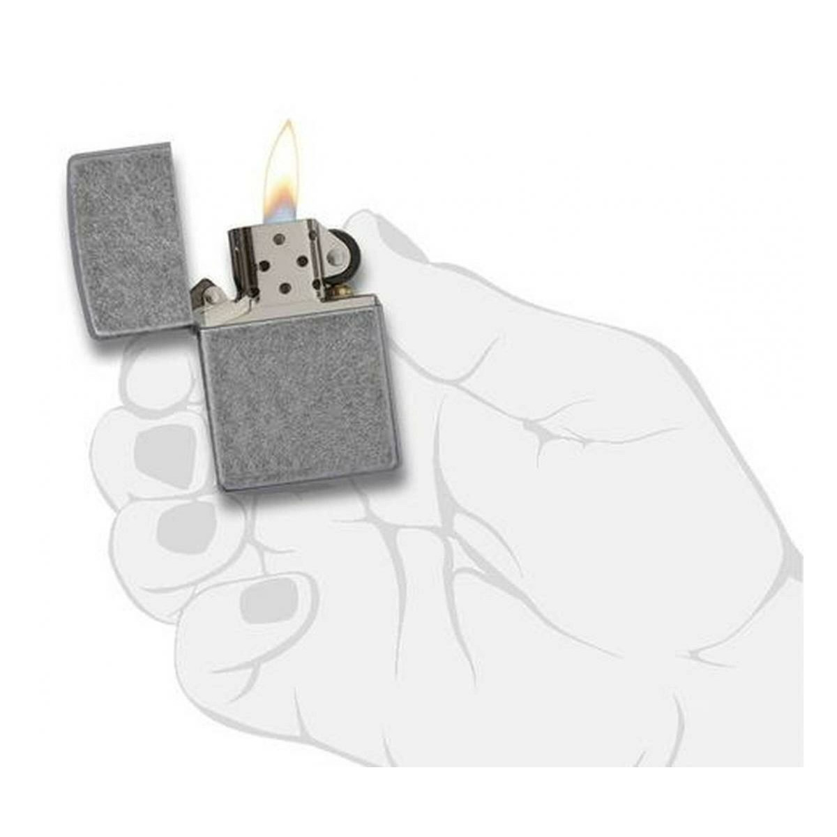 Набор зажигалка бензиновая Zippo 121FB в подарочной упаковке + топливо и кремни 121FB-1-n 6