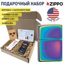 Набор зажигалка бензиновая Zippo 151 в подарочной упаковке + топливо и кремни 151-1-n