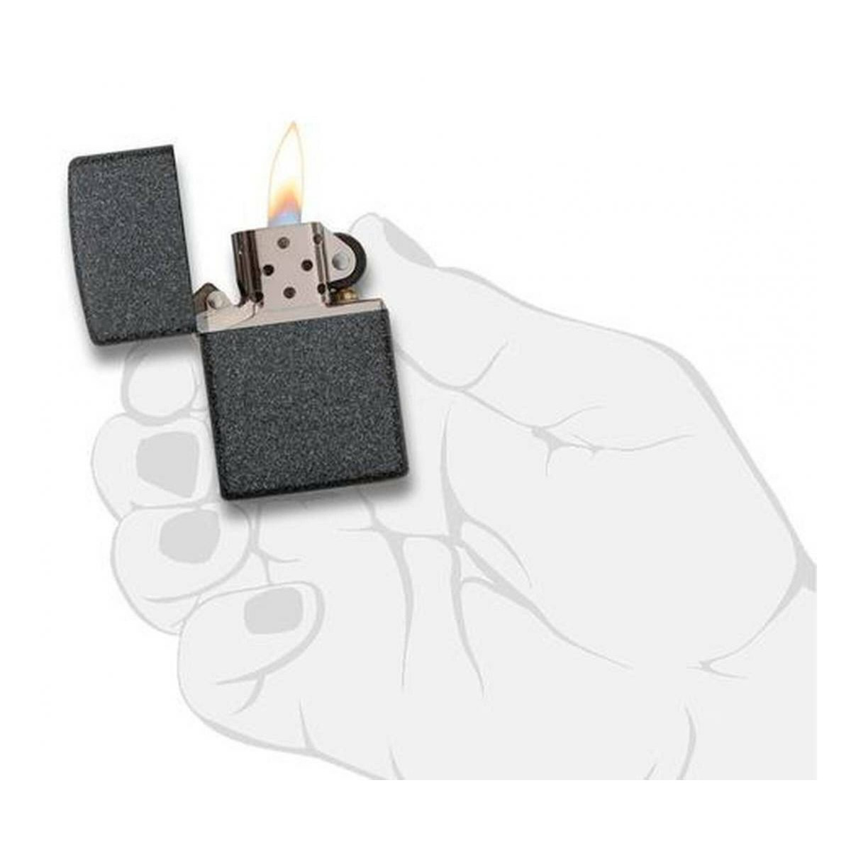 Набор зажигалка бензиновая Zippo 211 в подарочной упаковке + топливо и кремни 211-1-n 7