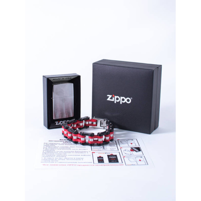 Набор зажигалка и браслет 200-2006335 ZIPPO