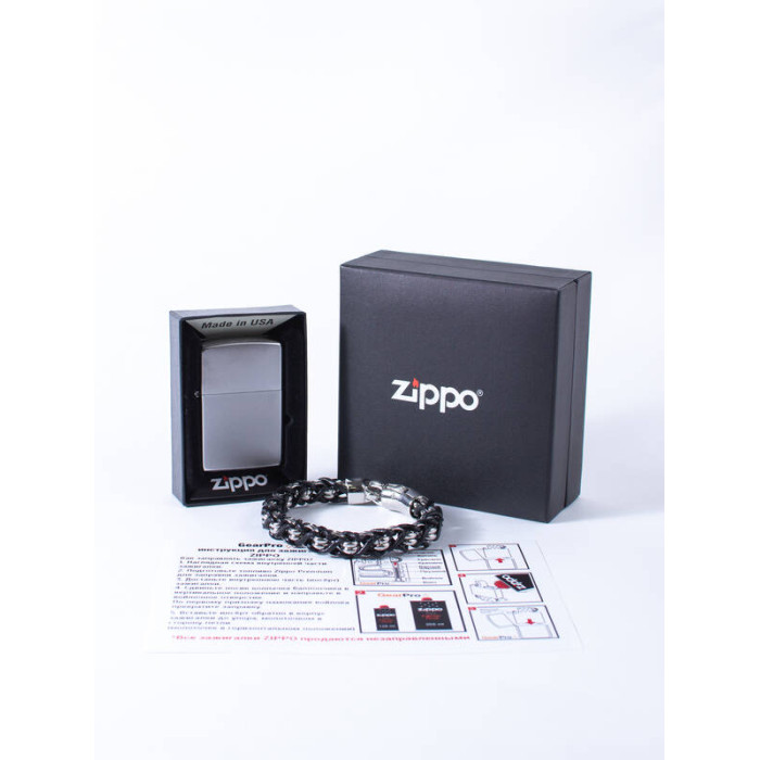 Набор зажигалка и браслет 205-2006338 ZIPPO