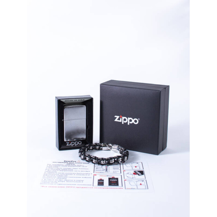 Набор зажигалка и браслет 207-2006338 ZIPPO